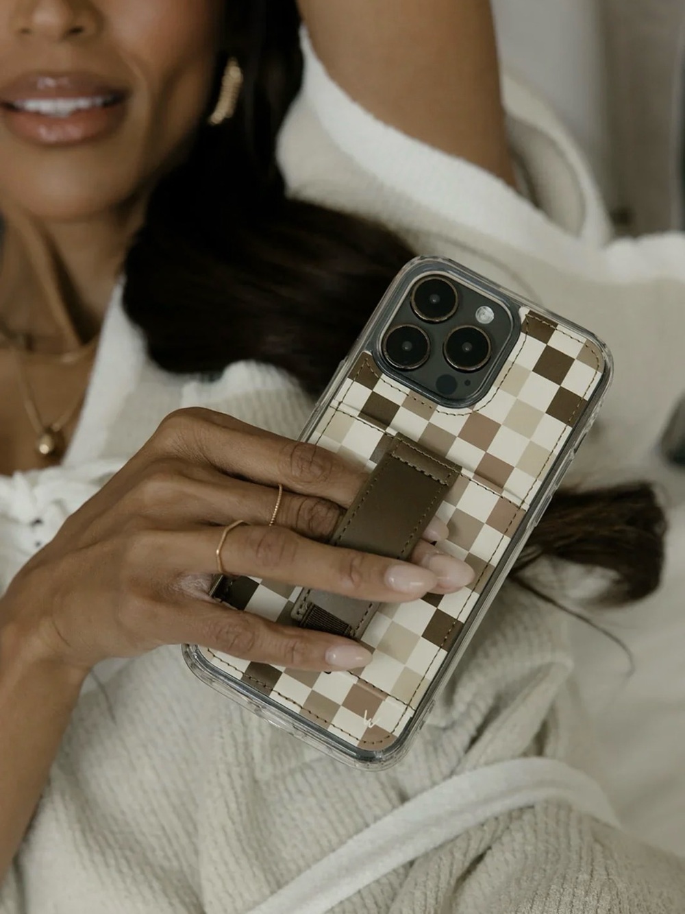 🤎Chocolate Checks•Walli.Case•iphone.16.pro.max•case🤎 - Picture 2 of 12